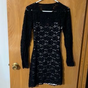Express Black Lace Dress